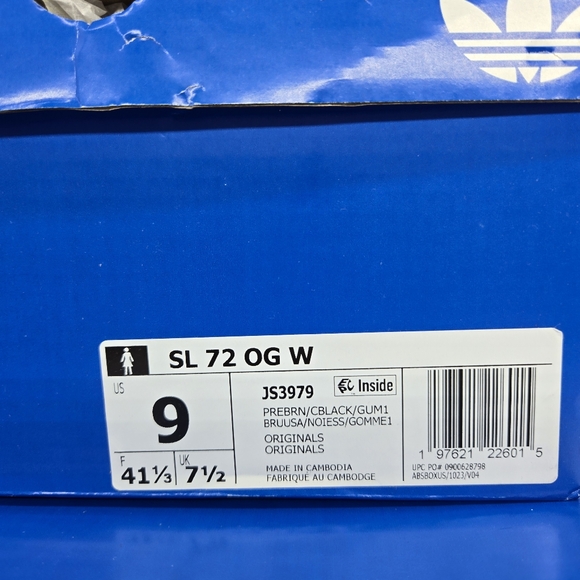 adidas SL 72 OG Preloved Brown Black Gum JS3979 Women's Shoes Size 9 New - Picture 8 of 8